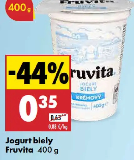 Fruvita Jogurt biely