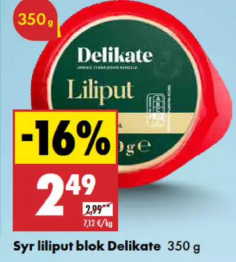 Delikate Syr liliput blok