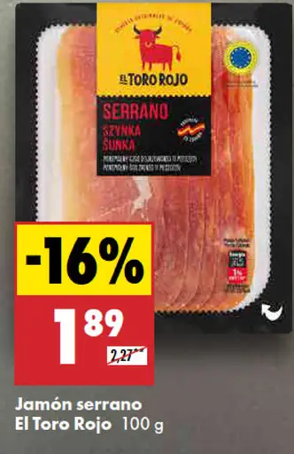 El Toro Rojo Jamón serrano