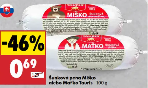 Tauris Šunková pena Miško alebo Maťko