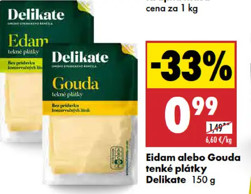 Gouda plátky Delikate