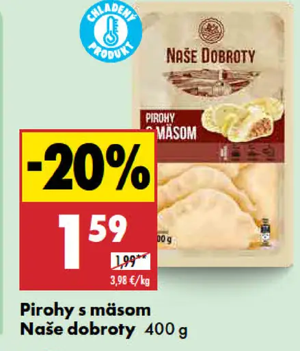 Naše dobroty Pirohy s mäsom