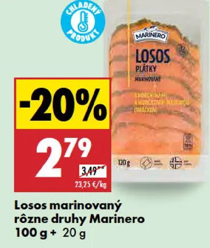 Marinero losos marínovaný