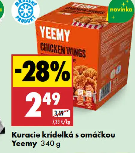 Yeemy Kuracie krídelká s omáčkou