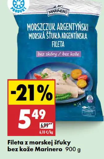 Marinero Fileta z morskej šťuky bez kože