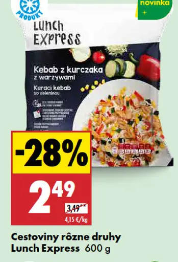 Lunch Express cestoviny rôzne druhy