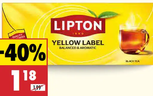Lipton Čaj čierny Yellow label