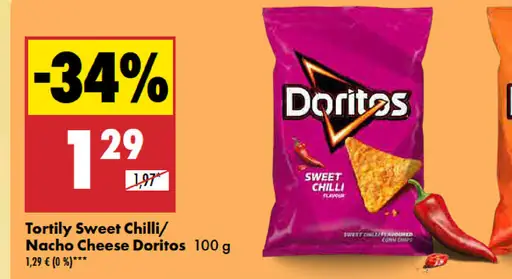 Tortily Sweet Chilli/Nacho Cheese Doritos