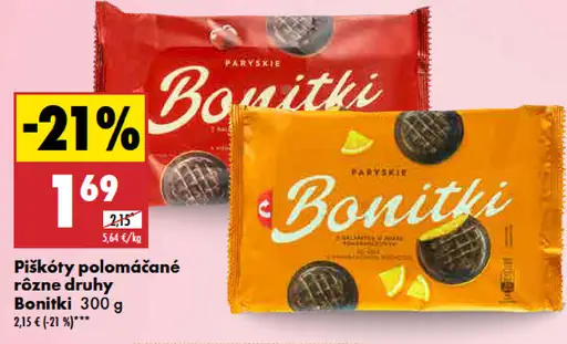 Bonitki Piškóty polomáčané