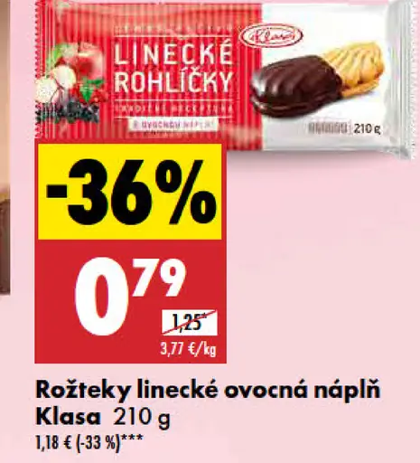 Klasa rožteky linecké ovocné polomáčané