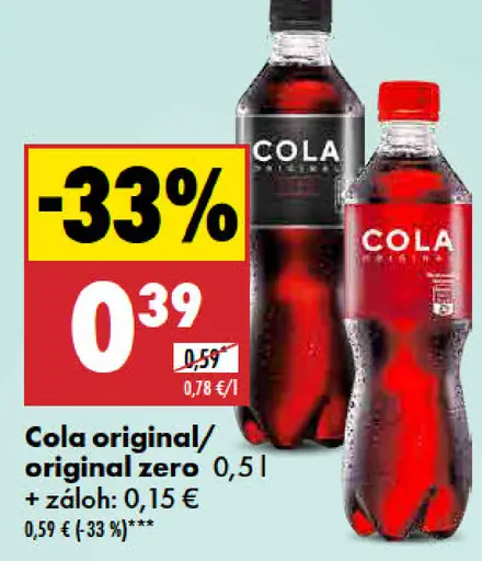 Cola Original/Original Zero