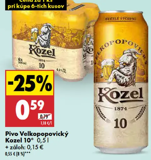 Kozel plechovka