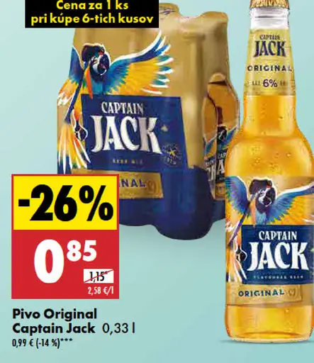 Pivo Original Captain Jack