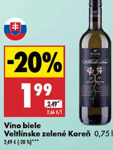 Veltlínske zelené Koreň