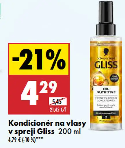 Gliss Kondicionér v spreji