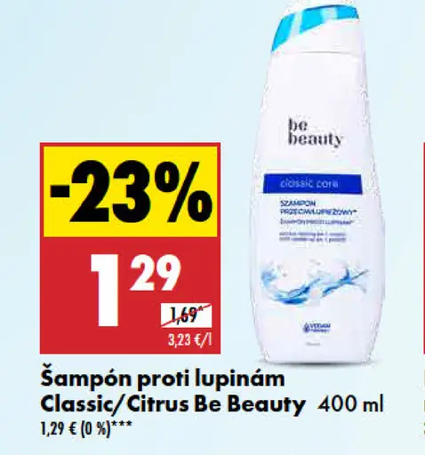 Be Beauty Šampón proti lupinám Classic