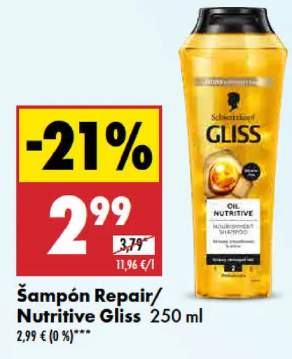 Gliss Šampón Repair-Nutrition