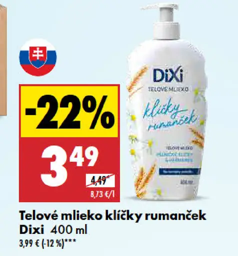 Dixi telové mlieko