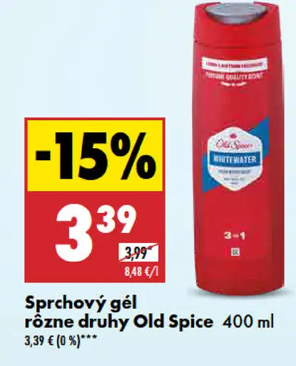 Sprchový gél rôzne druhy Old Spice