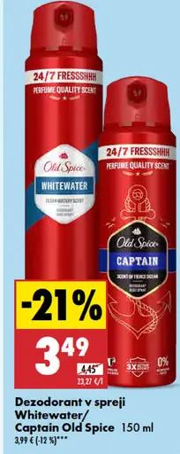 Old Spice Dezodorant v spreji Whitewater/Captain