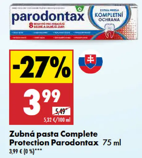 Parodontax Zubná pasta Complete protection