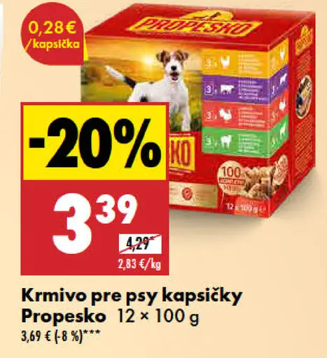 Propekso Krmivo pre psy kapsičky