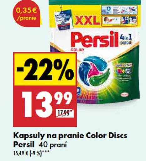 Persil kapsuly na pranie Color Discs