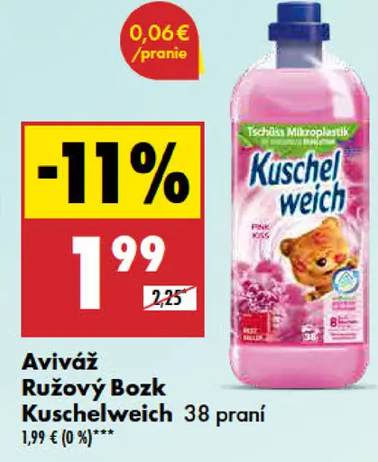 Kuschelweich Ružový Bozk