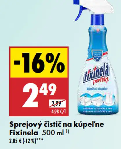 Fixinela Sprejový čistič na kúpeľne