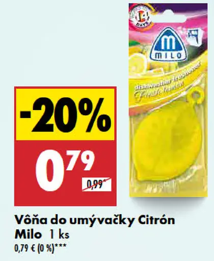 Milo Vôňa do umývačky Citrón