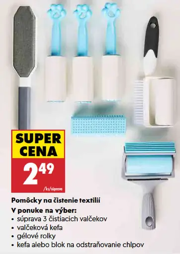 Pomôcky na čistenie textílií