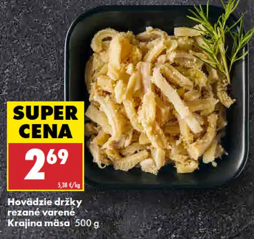 Krajina mäsa Hovädzie držky rezané varené