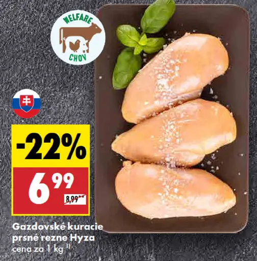 Gazdovské kuracie prsia rezne Hyza