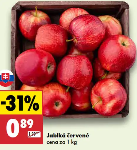 Červené jablká