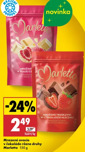 Marletto Mrazené ovocie v čokoláde