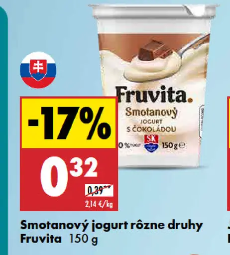 Fruvita Smotanový jogurt