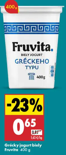 Fruvita Biely jogurt gréckeho typu