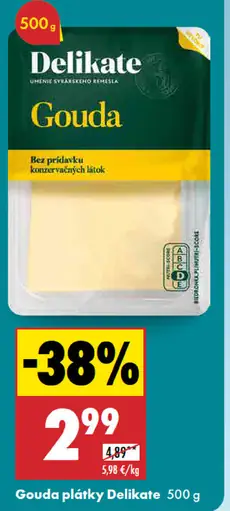 Gouda plátky Delikate