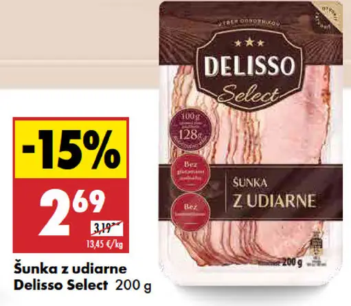 Delisso Select Šunka z udiarne
