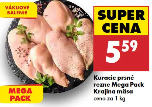 Kuracie prsia Mega Pack Krajina mäsa