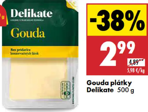 Gouda plátky Delikate