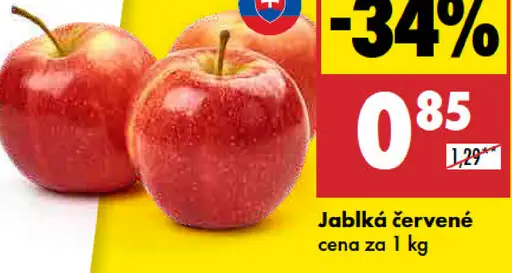 Červené jablká
