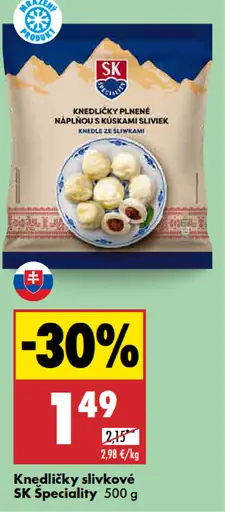 SK Špeciality Knedličky slivka a škorica