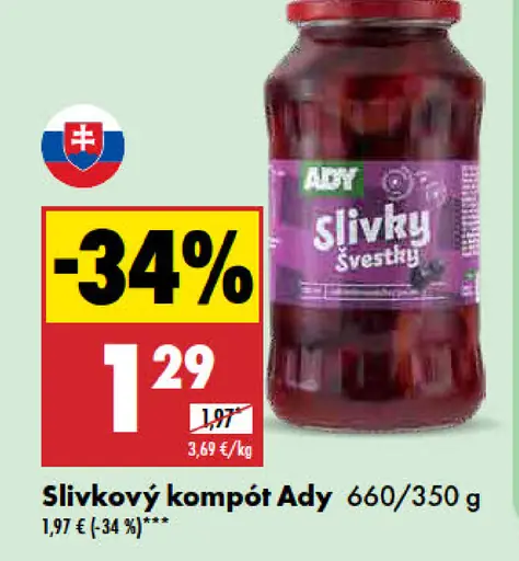 Ady Slivkový kompót
