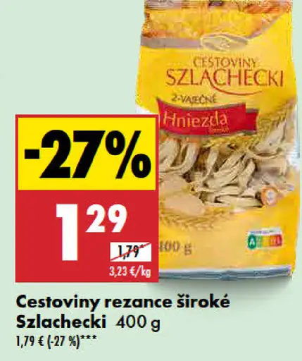 Szlachecki cestoviny rezance široké