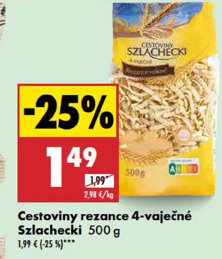 Szlachecki cestoviny rezance 4-vaječné