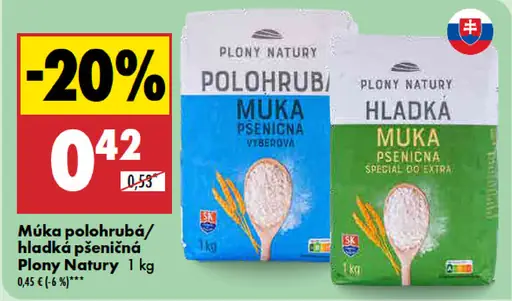 Plony Natury Múka pšeničná hladká