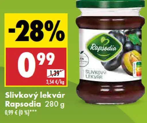 Rapsodia Slivkový lekvár