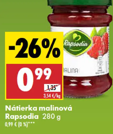 Rapsódia Nátierka malinová