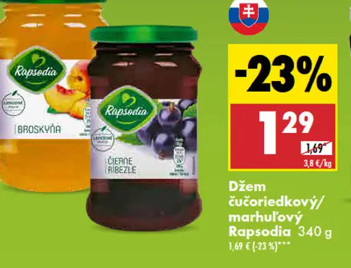 Rapsodia Nátierka broskyňová/čierna ríbezľa